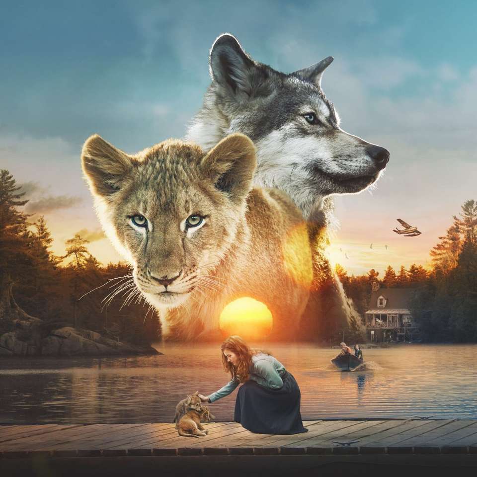 オオカミとライオンの映画 ジグソーパズルオンライン