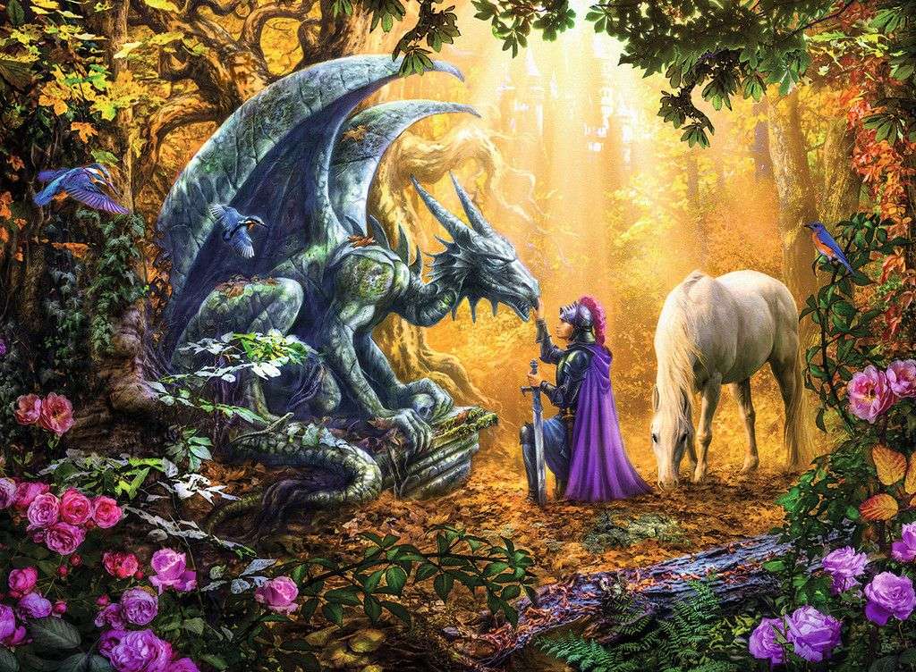 the knight and the dragon jigsaw puzzle online