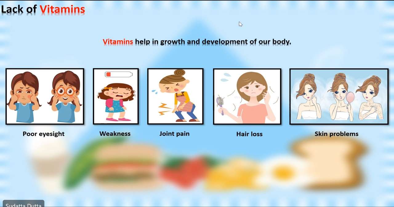 Gebrek aan vitamines legpuzzel online