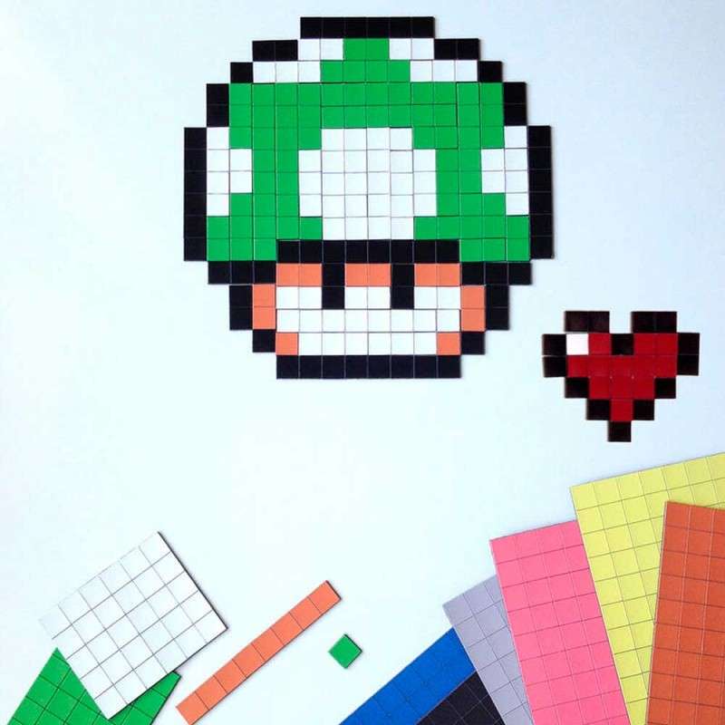 Pixel ist die kleinste homogene Farbeinheit, die Puzzlespiel online