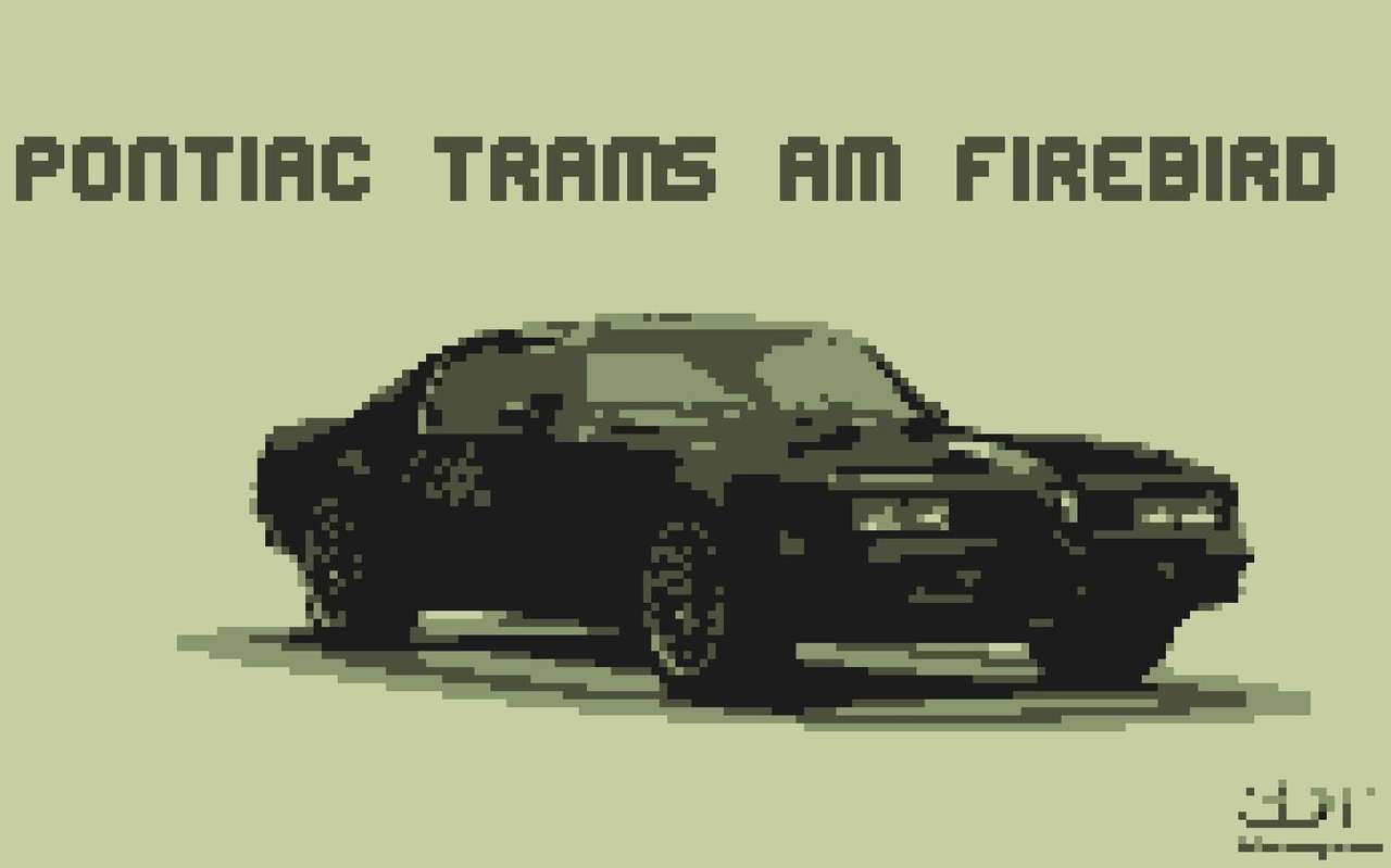 Pontiac trans am firebird 8 bits puzzle en ligne