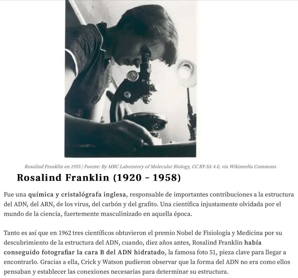 rosalind Franklin online puzzle