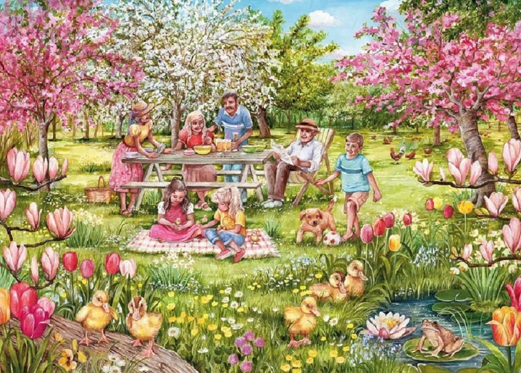 Grădină de primăvară. jigsaw puzzle online