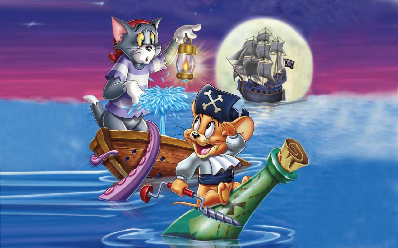 Tom & Jerry, Piratas del Caribe rompecabezas en línea