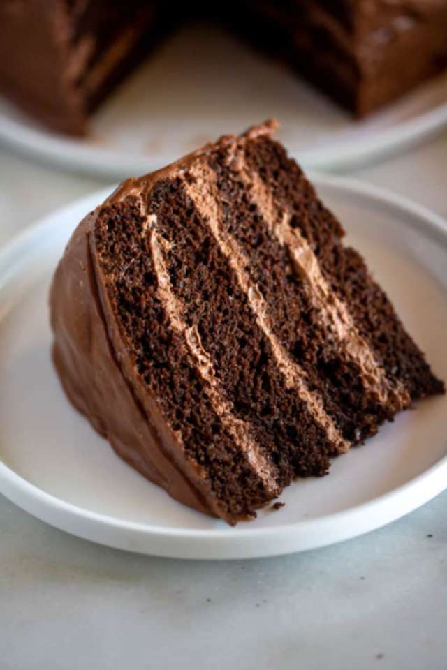 Csokoládé mousse torta online puzzle