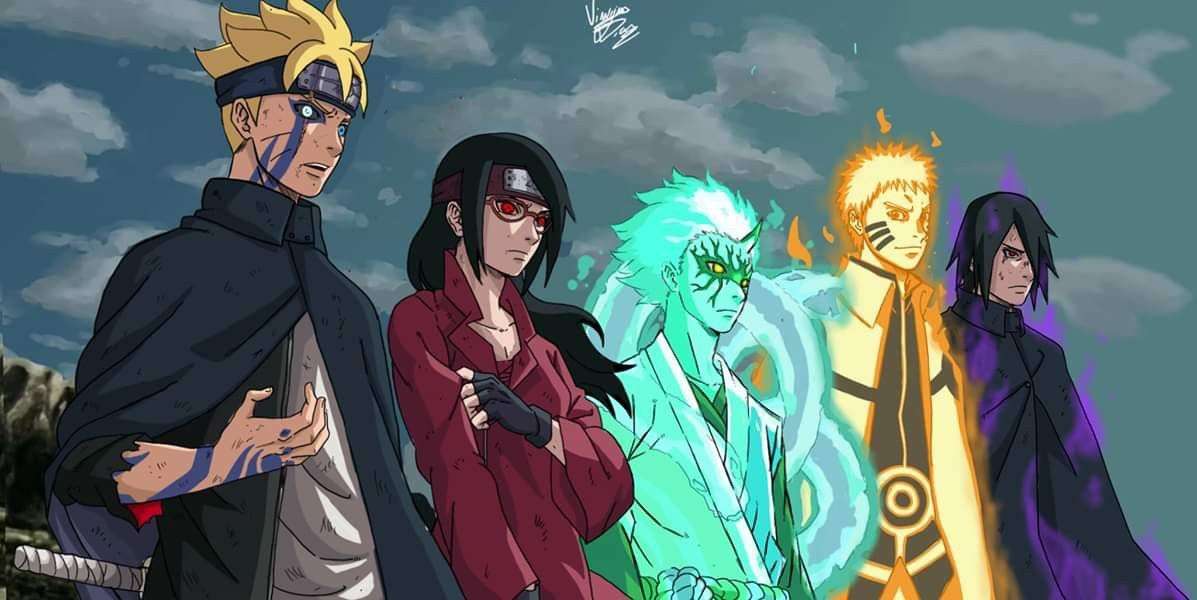 Team 7 + Naruto en Sasuke online puzzel