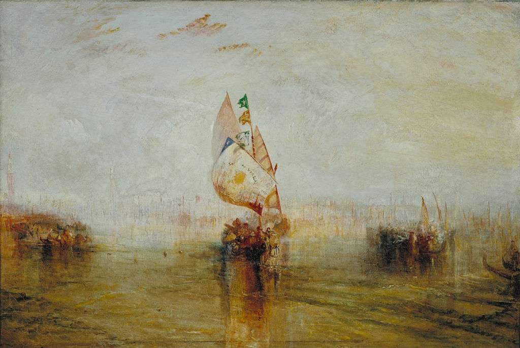 William Turner Slunce Benátek míří k moři skládačky online