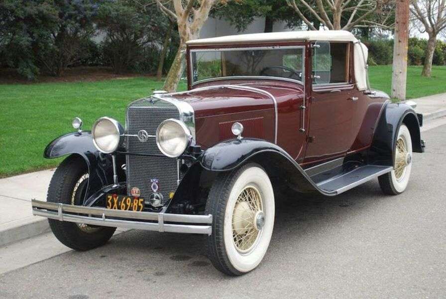 Auto La Salle Cabrio Coupé Jahr 1929 Puzzlespiel online