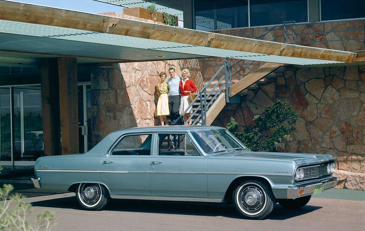 4-дверний седан Chevrolet Chevelle Malibu 1964 року випуску пазл онлайн