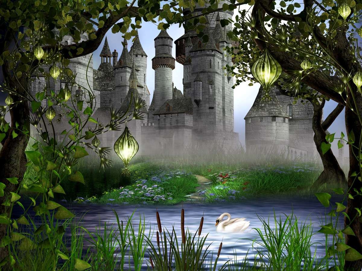 kasteel achter de mist legpuzzel online
