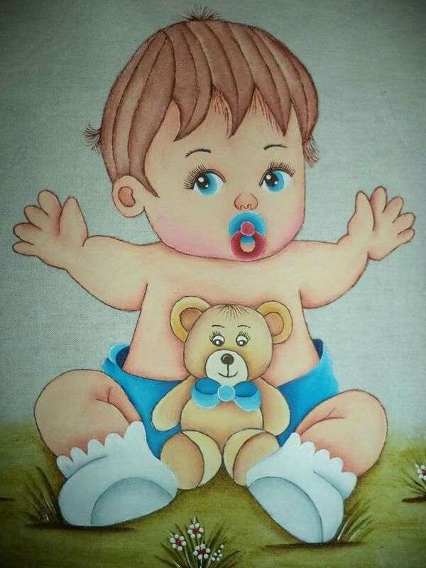 Lindos olhos azuis bebê #7 quebra-cabeças online