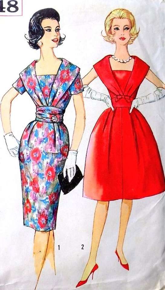 Damas con moda del Año 1958 (2) rompecabezas en línea