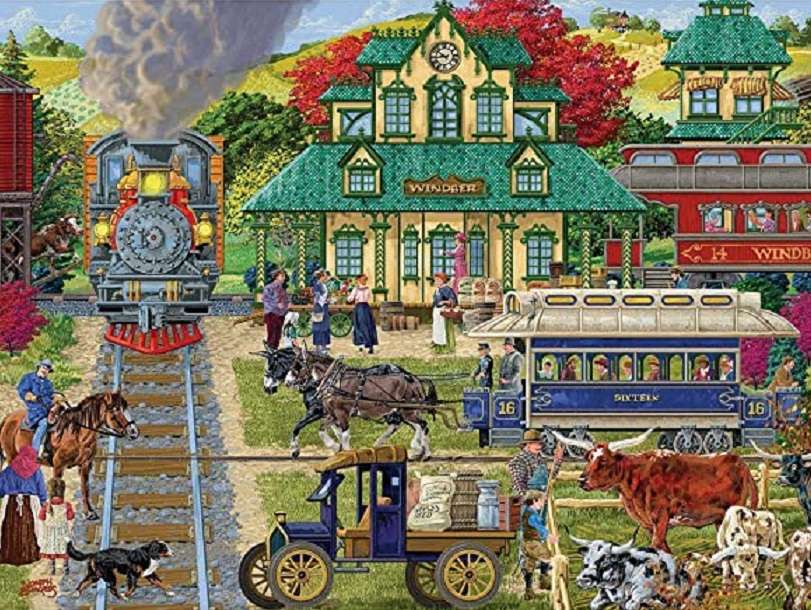 Stazione ferroviaria. puzzle online