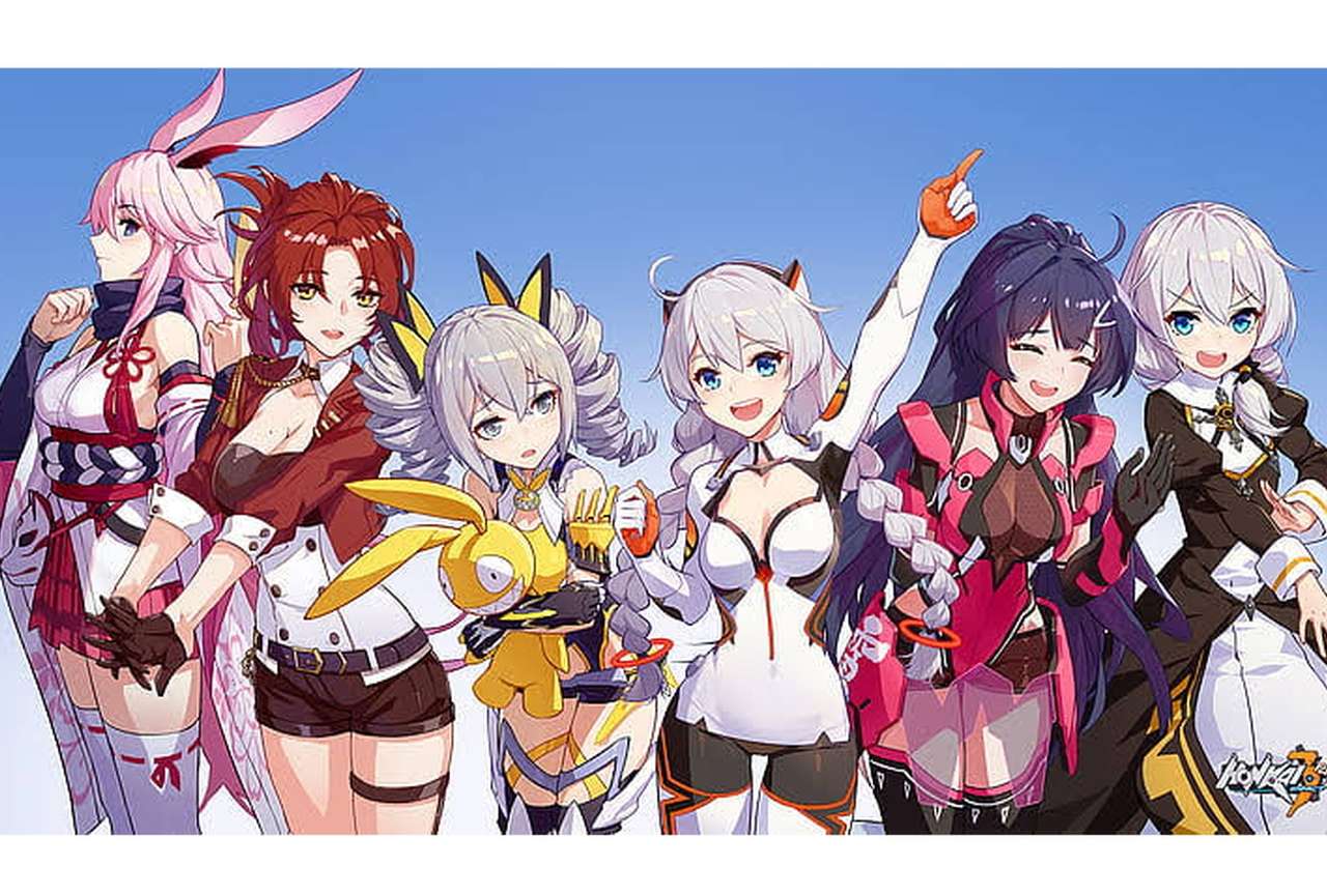 Honkai beeinflusst Anime-Charaktere Online-Puzzle