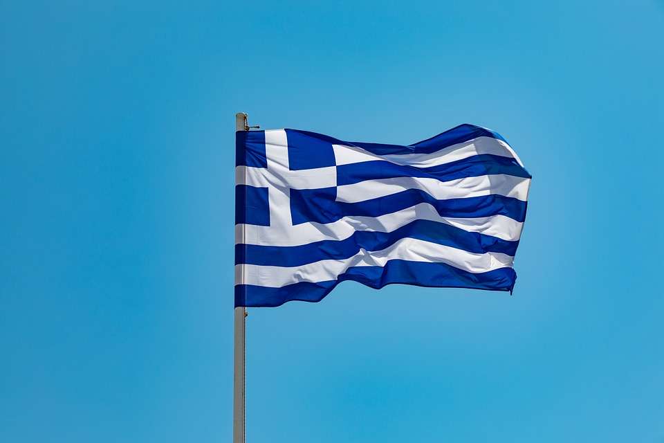 Grekiska flaggan Pussel online
