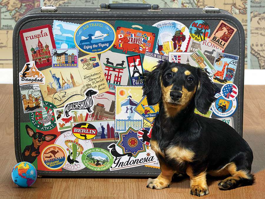 cane da viaggio puzzle online