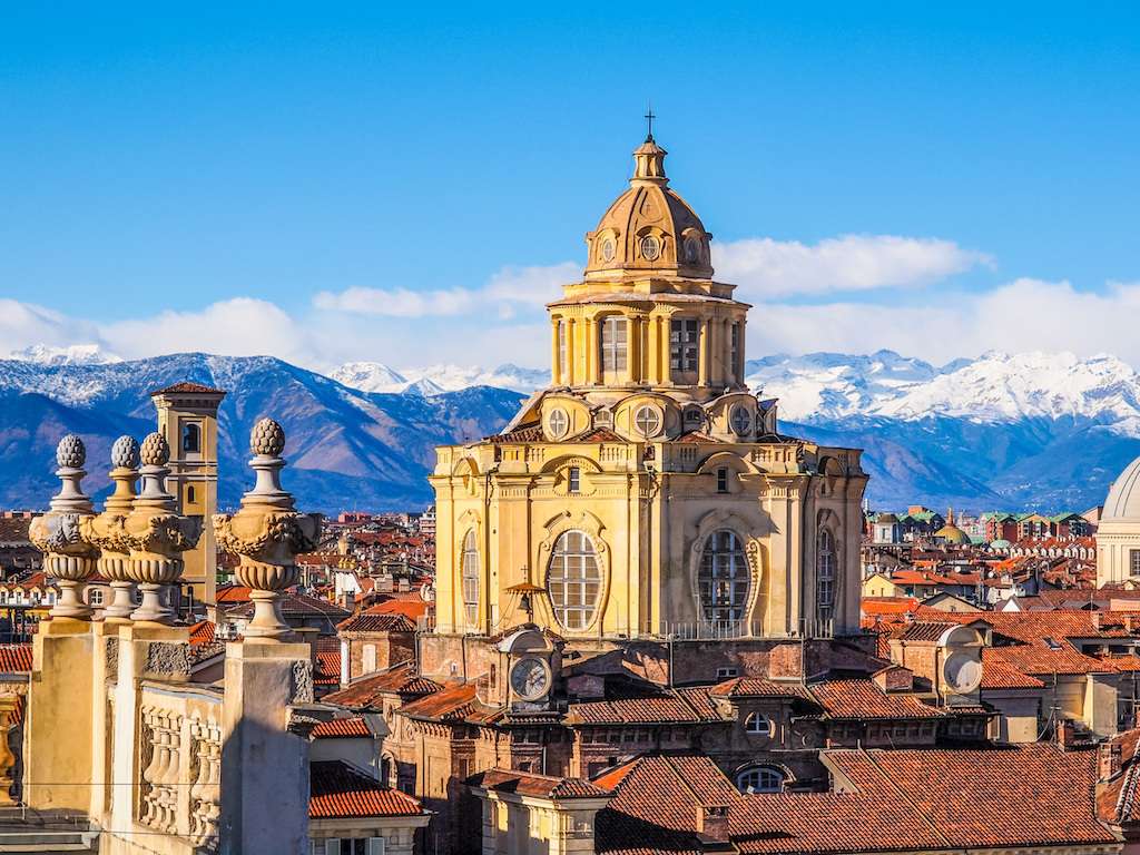 Panorama över Turin - Italien Pussel online