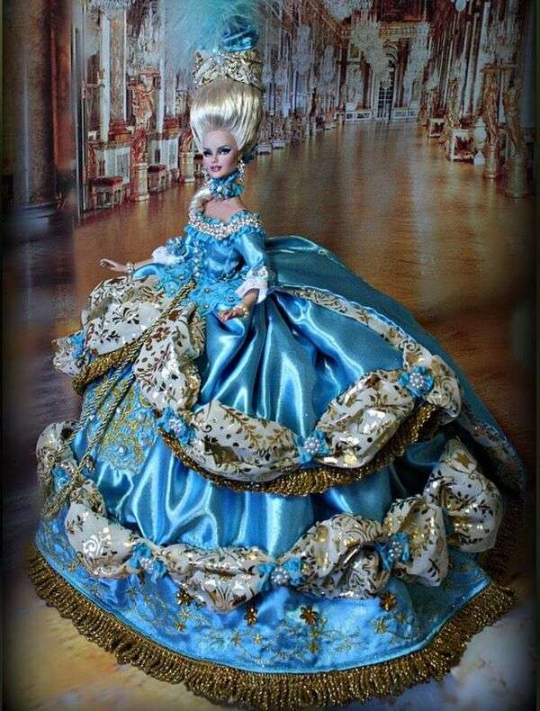 Jeune fille à la robe de quinceanera Louis XV (10) #54 puzzle en ligne