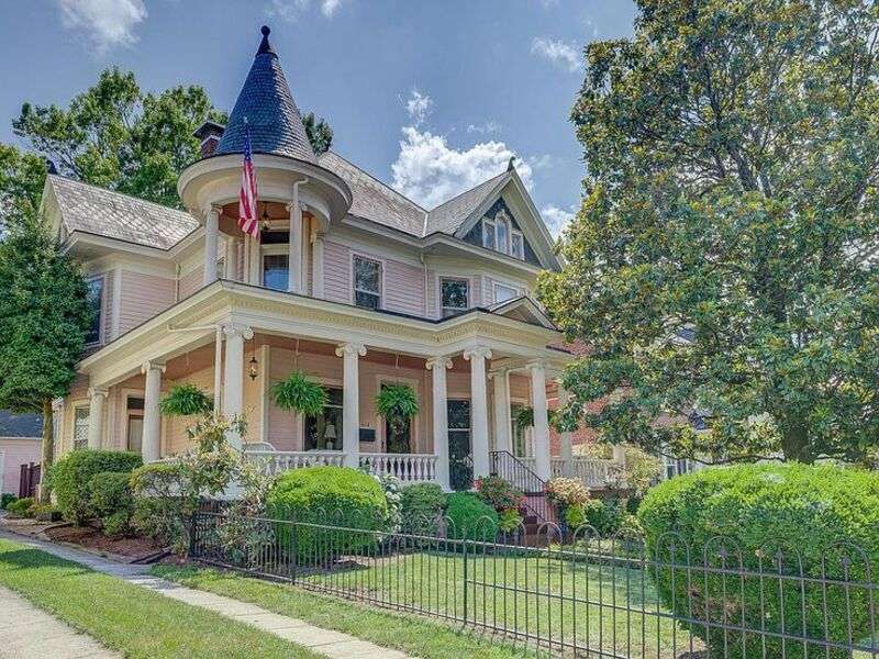 Викторианска къща в Роанок, Вирджиния, САЩ, година 1909 #100 онлайн пъзел