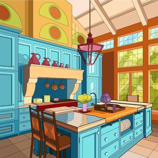 Keuken van een huis #20 legpuzzel online