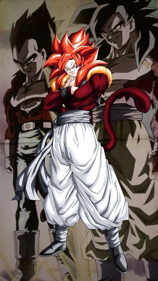 Gogeta ssj4 dragon ball z jigsaw puzzle online