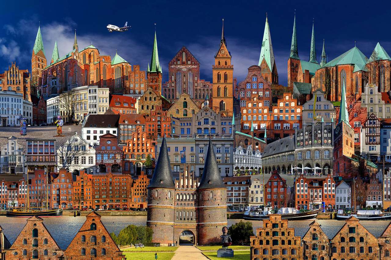 collage de Lübeck rompecabezas en línea