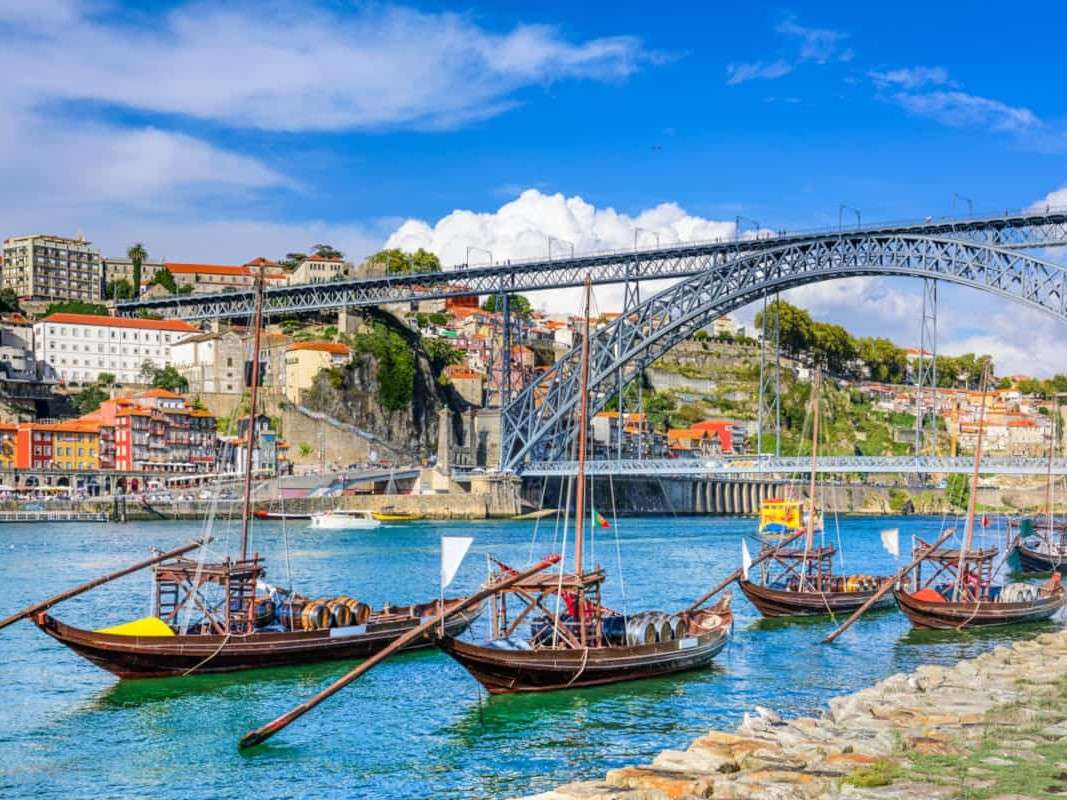 Міст Людовика I в Порту онлайн пазл