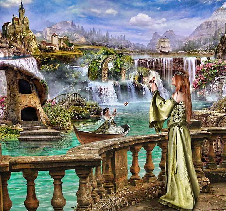 Fantasy world online puzzle
