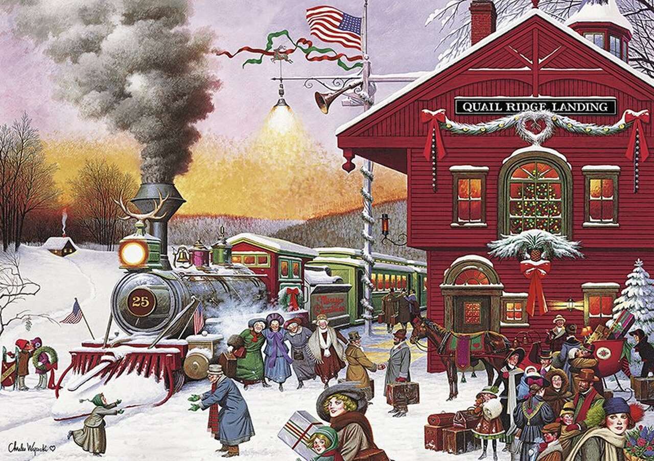Whistle Stop Christmas Pussel online