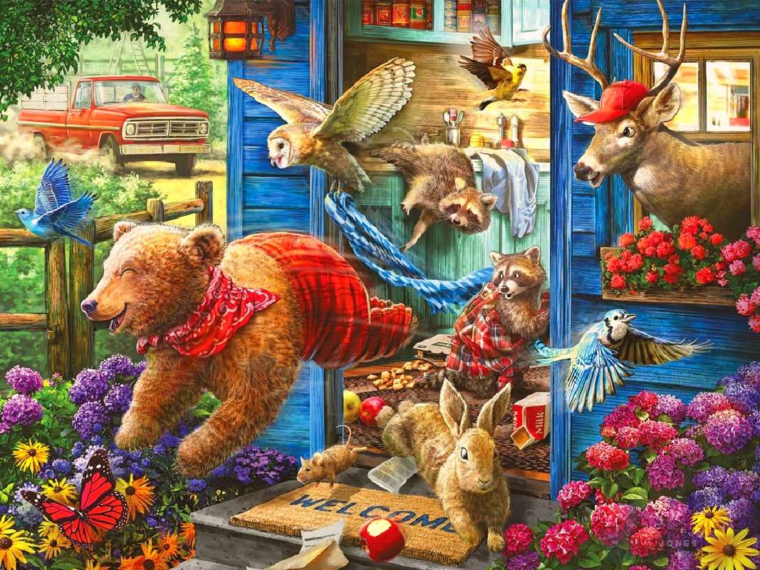 animals on the run jigsaw puzzle online