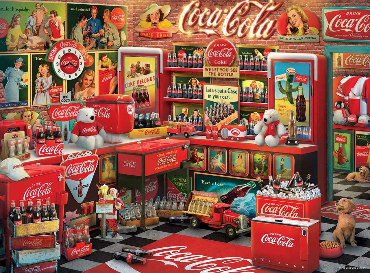 Coca Cola Vintage онлайн пазл