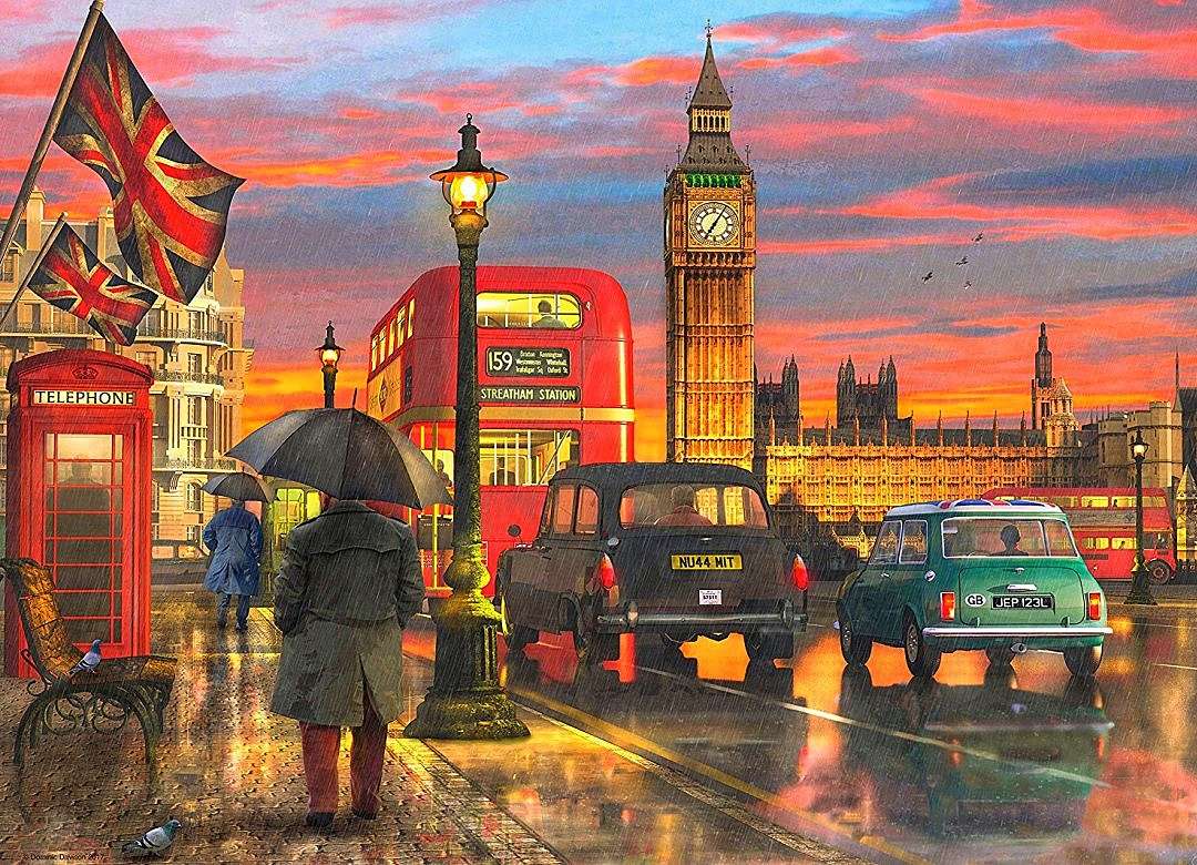 deštivý Londýn online puzzle