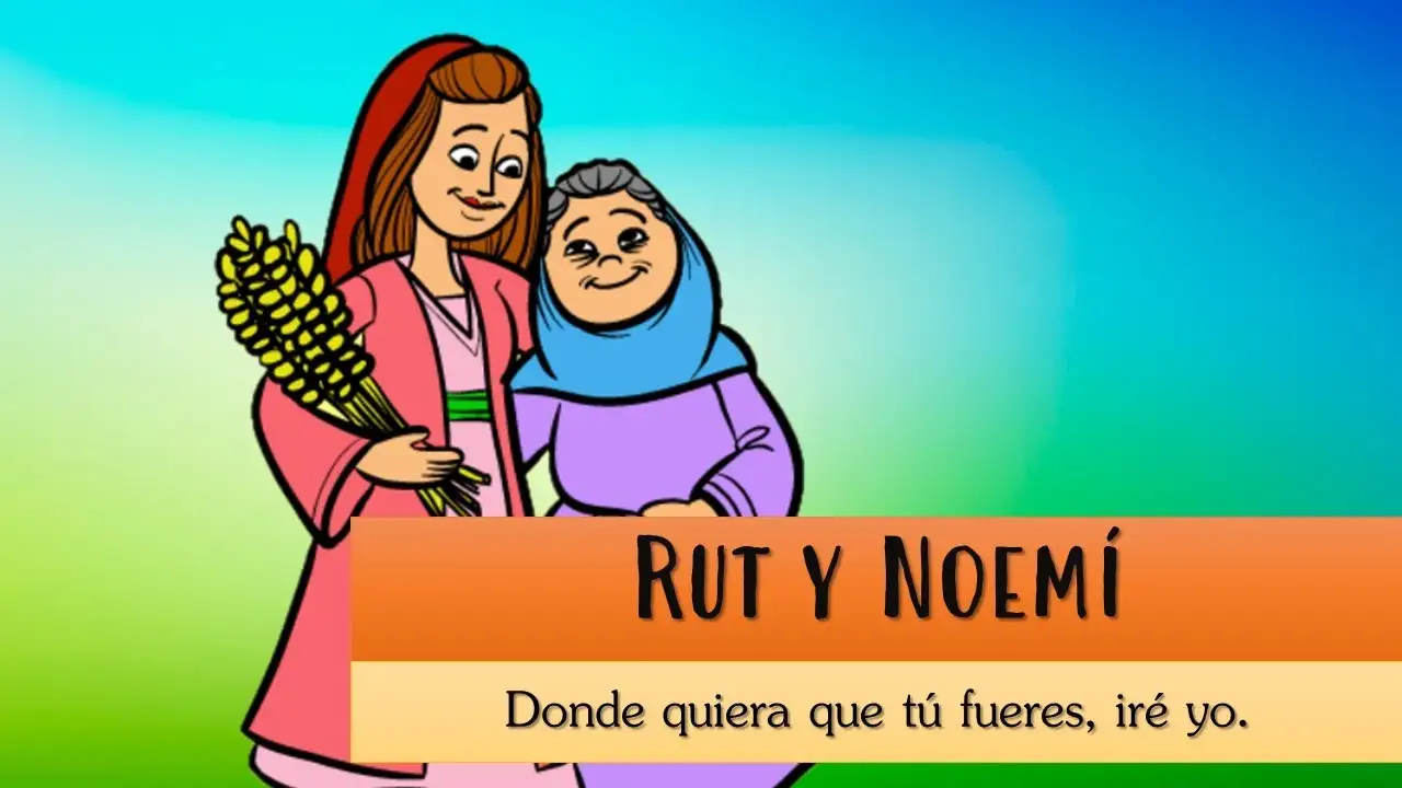 dibujos animados de rut y noemí