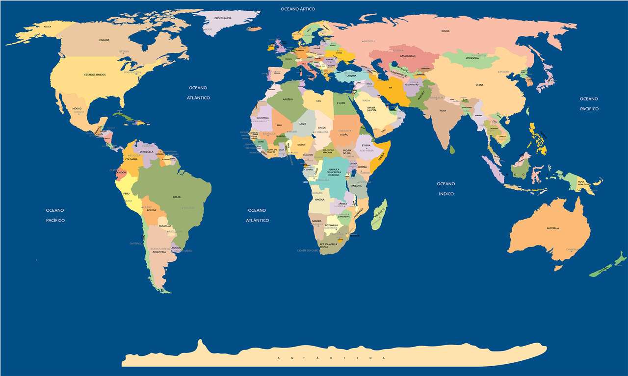 WORLD MAP jigsaw puzzle online
