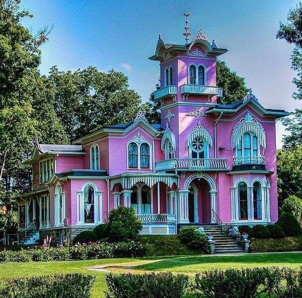 Викторианский дом в Уэллсвилле, Нью-Йорк, США №106 онлайн-пазл