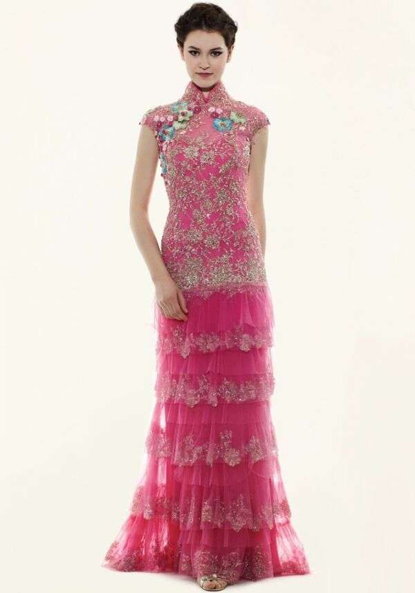 Леди в модном платье Cheongsam № 30 пазл онлайн
