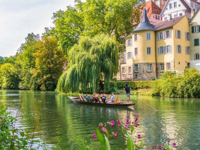 Езерото в Тюбинген, Германия #5 онлайн пъзел