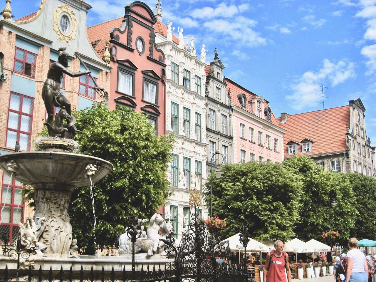 Centro da cidade de Gdańsk, Polônia quebra-cabeças online