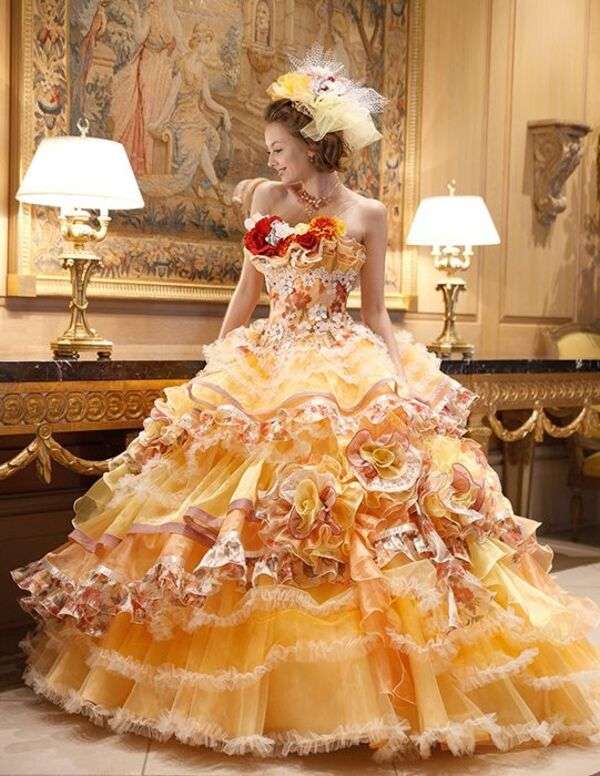Chica con vestido de quinceañera Luis XV (15) #62 rompecabezas en línea