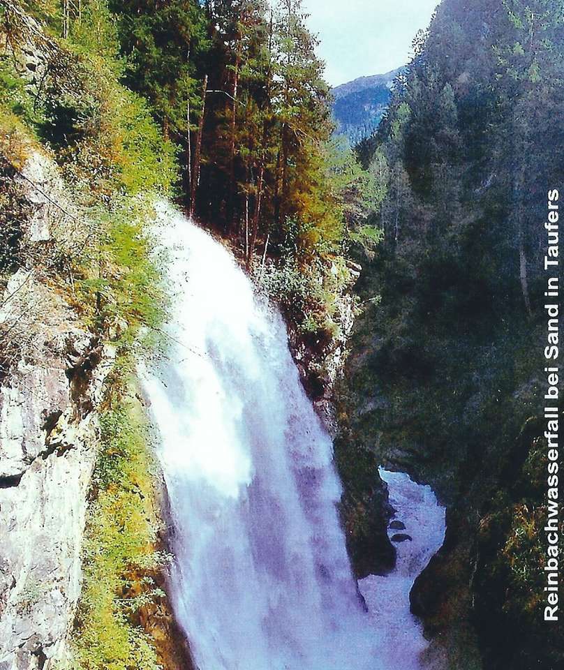 Водопад Рейнбах онлайн-пазл