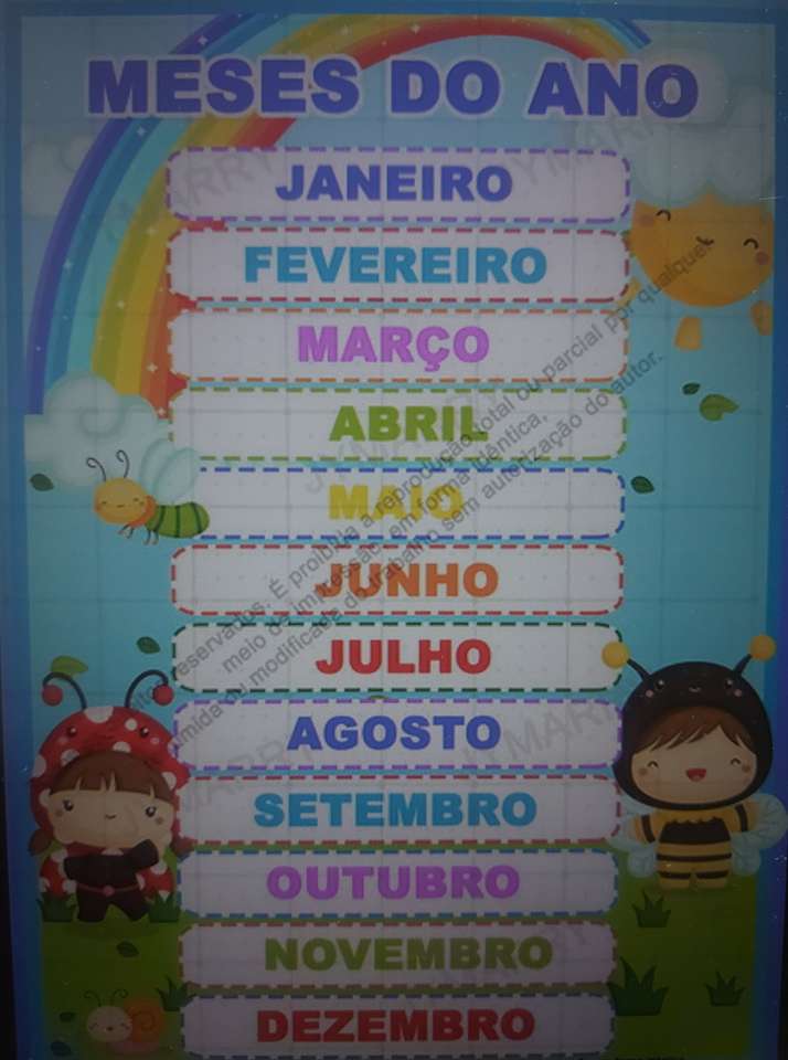 Meses do ano puzzle puzzle online