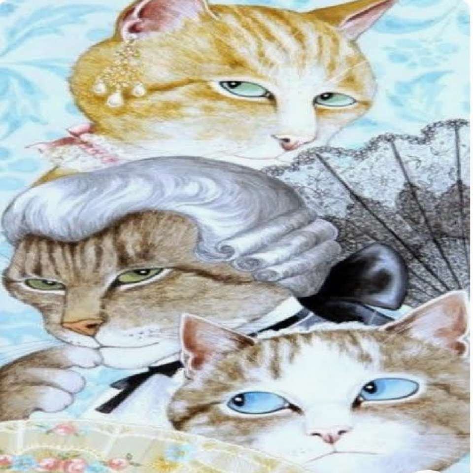 kočky ve všech barvách Online-Puzzle