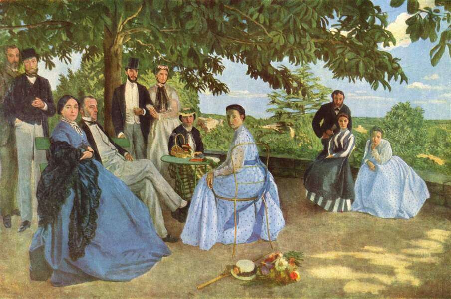 Famiglia francese riunita Anno 1867 puzzle online