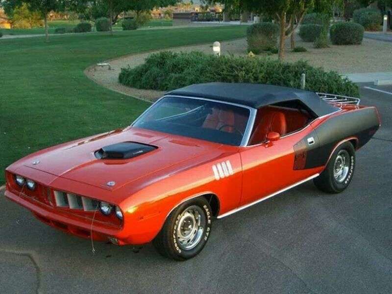 Autoturism Plymouth Barracuda Convertible An 1971 jigsaw puzzle online