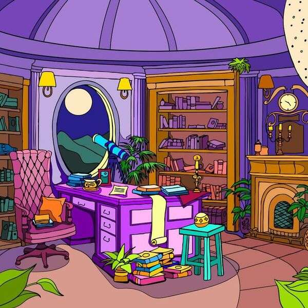 Cute home study room #9 online puzzle