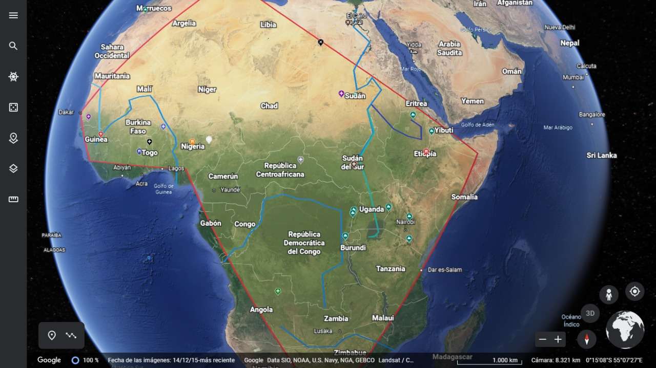 карта африки онлайн-пазл