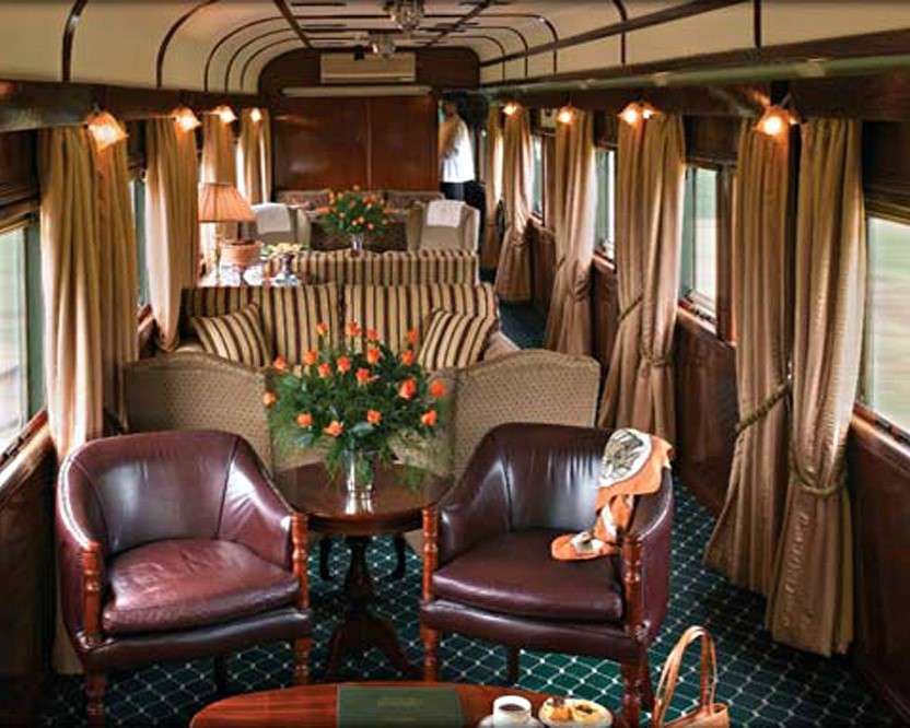 интериор на луксозен влак онлайн пъзел