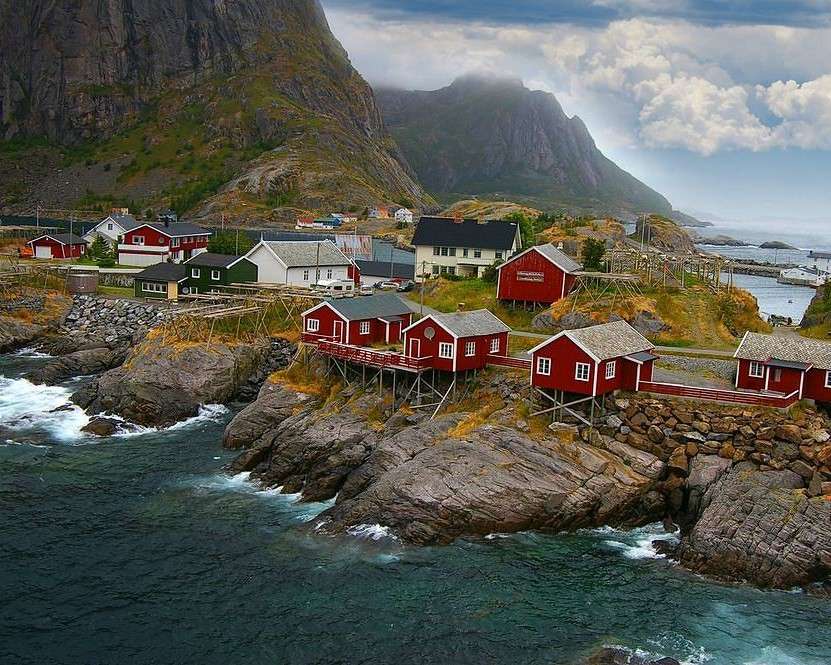 Лофотенские острова Норвегия онлайн-пазл