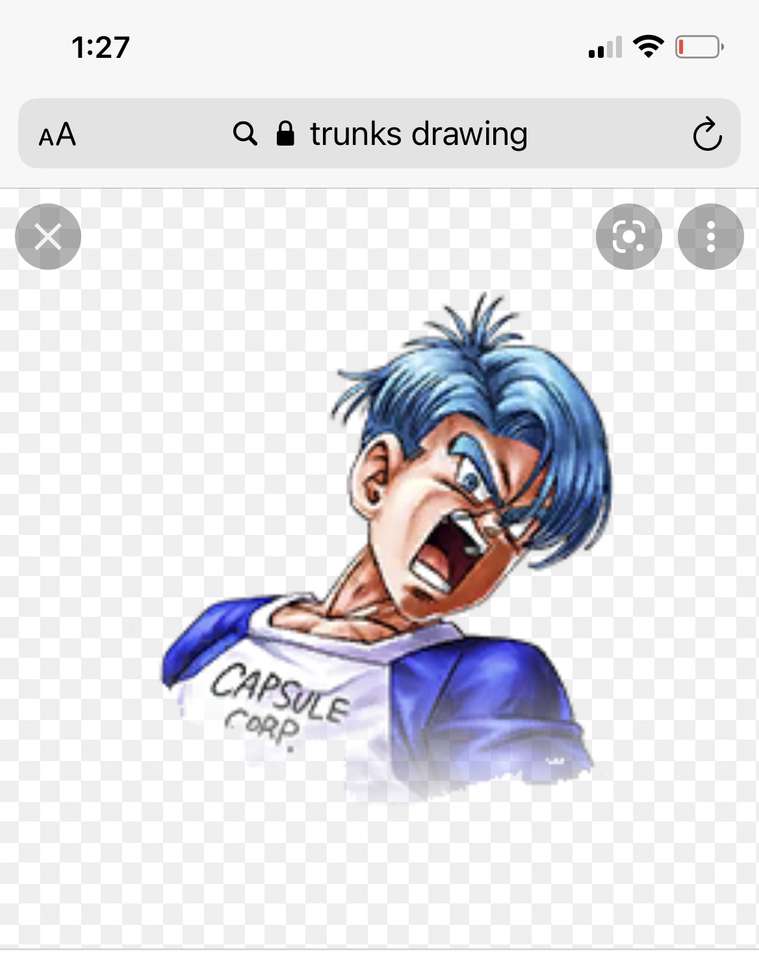 Trunks, dragon ball z, Suraj - online puzzle