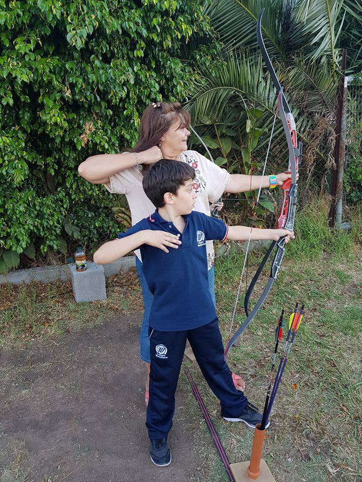 Archery with my grandson jigsaw puzzle online